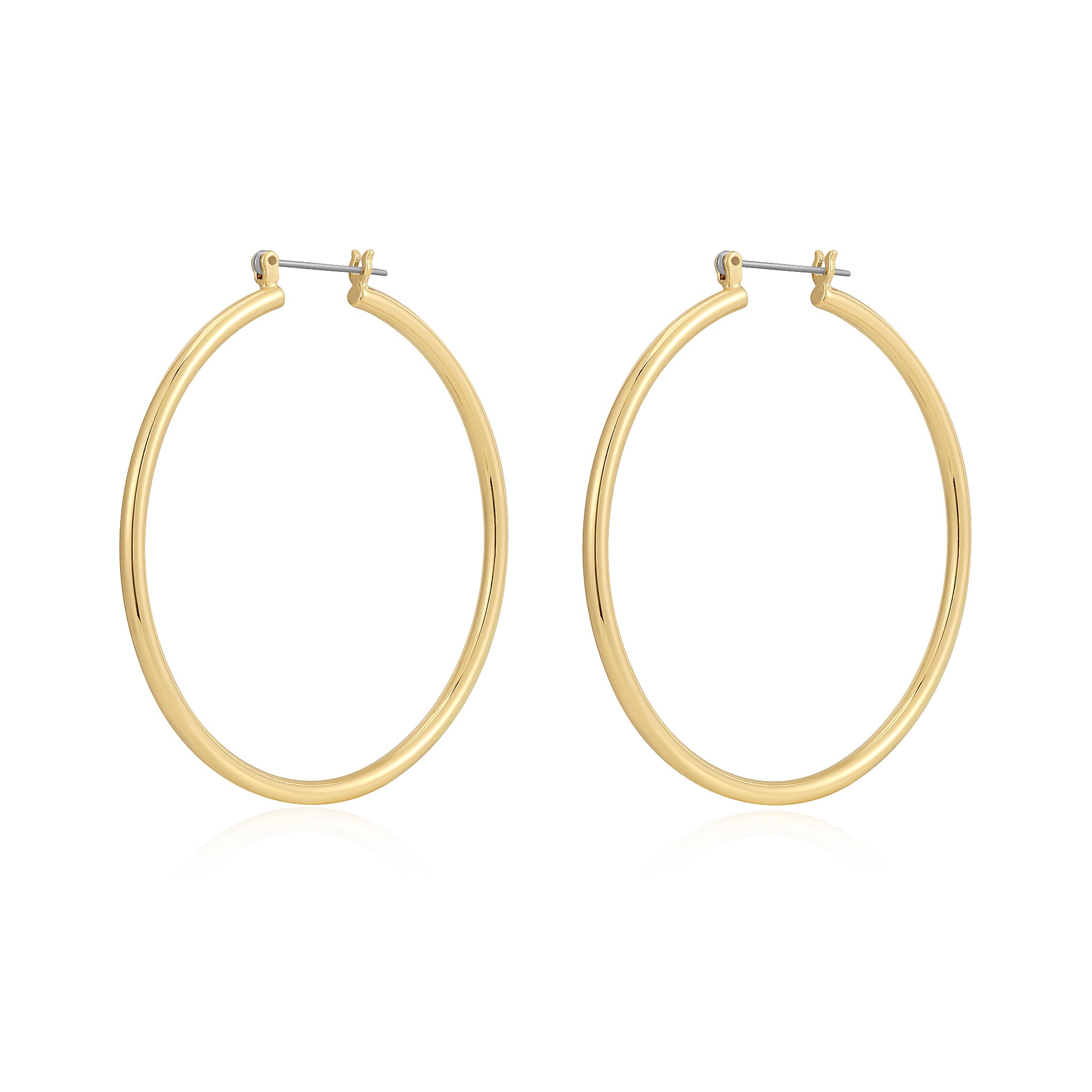 Luv Aj Bondi Tube Hoop Earrings in Polished 18k Gold