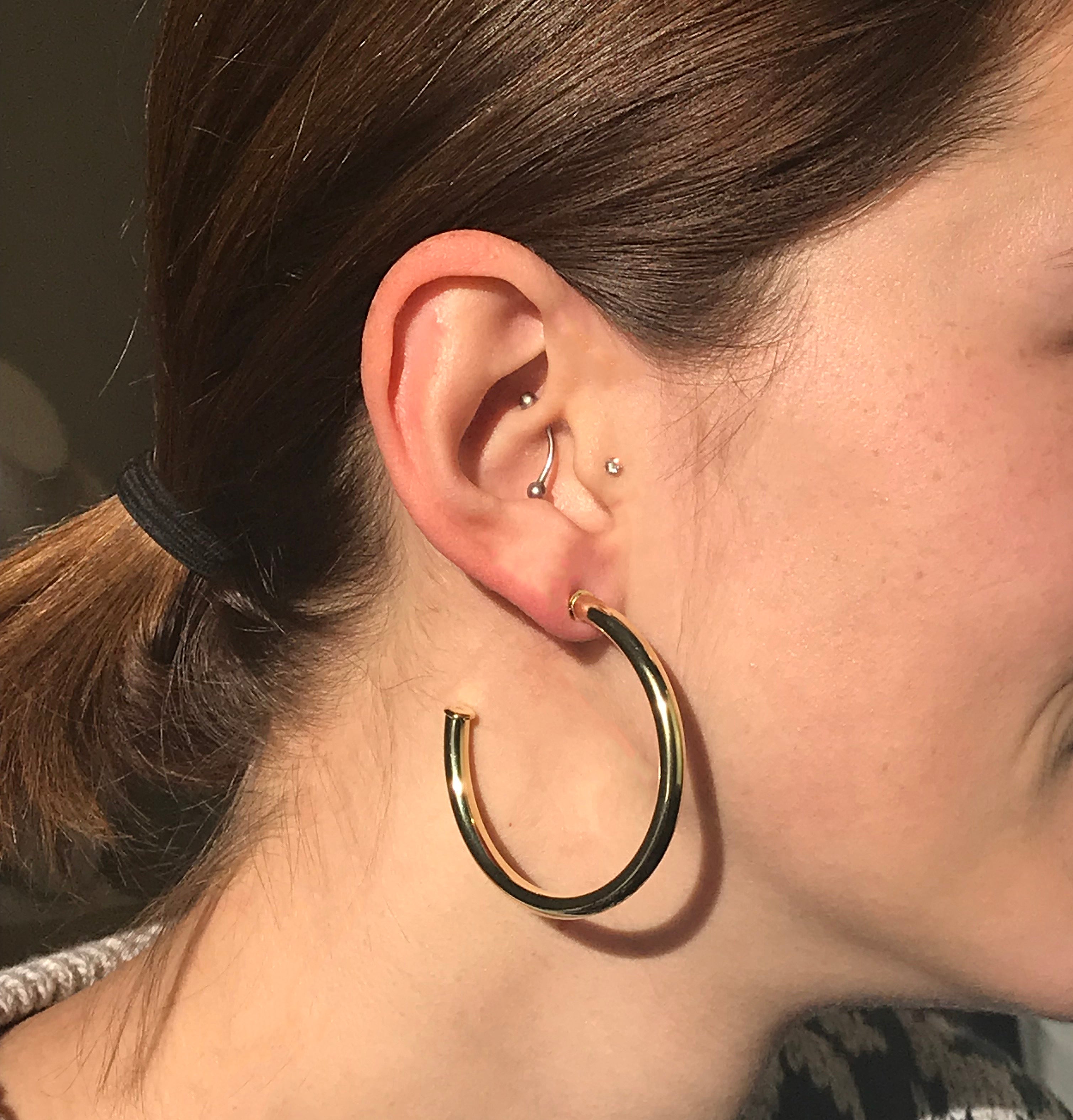 Sheila Fajl Smaller Favorite Hoop Earrings in Polished Gold Plated
