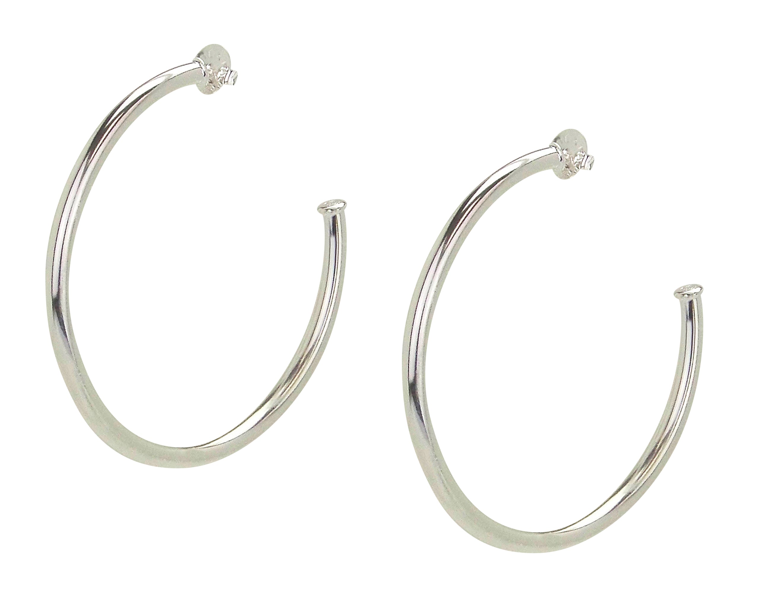 Pair of Sheila Fajl Everybody's Favorite Hoop Earrings in Polished Silver