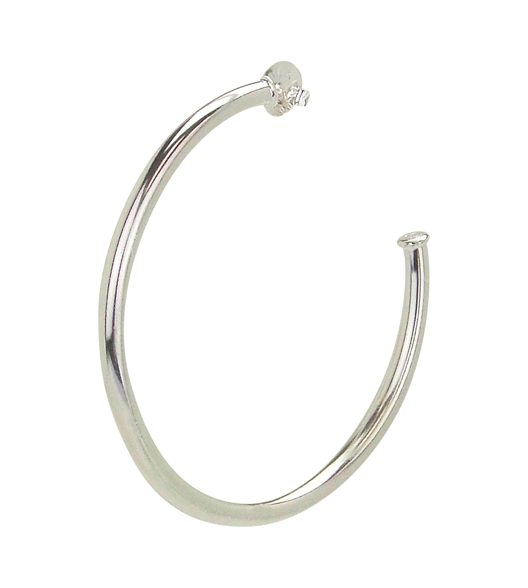 Sheila Fajl 2.25 Inch Everybody's Favorite Hoop Earrings in Polished Silver
