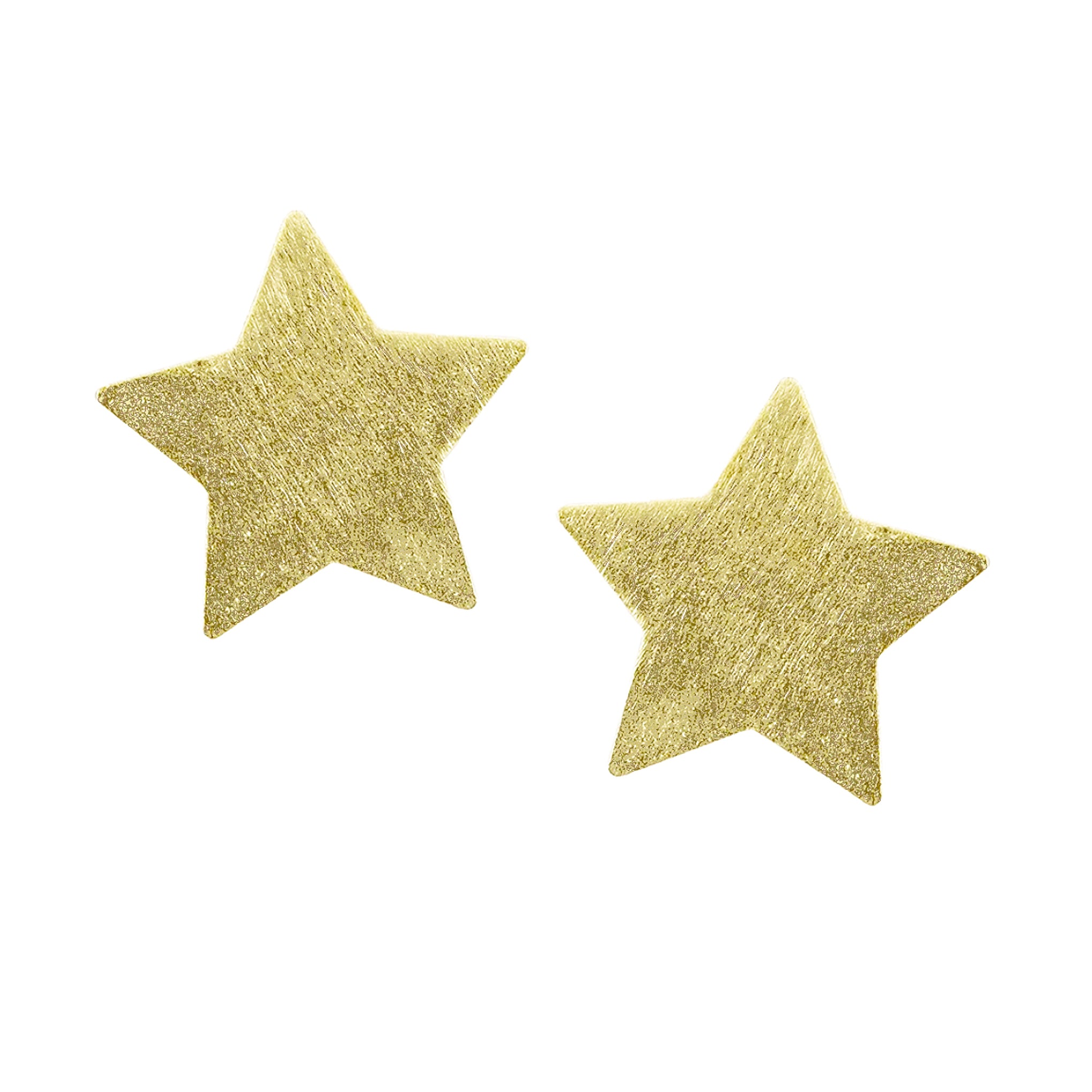 image of Sheila Fajl Lana Star Stud Earrings in Brushed Gold Plated